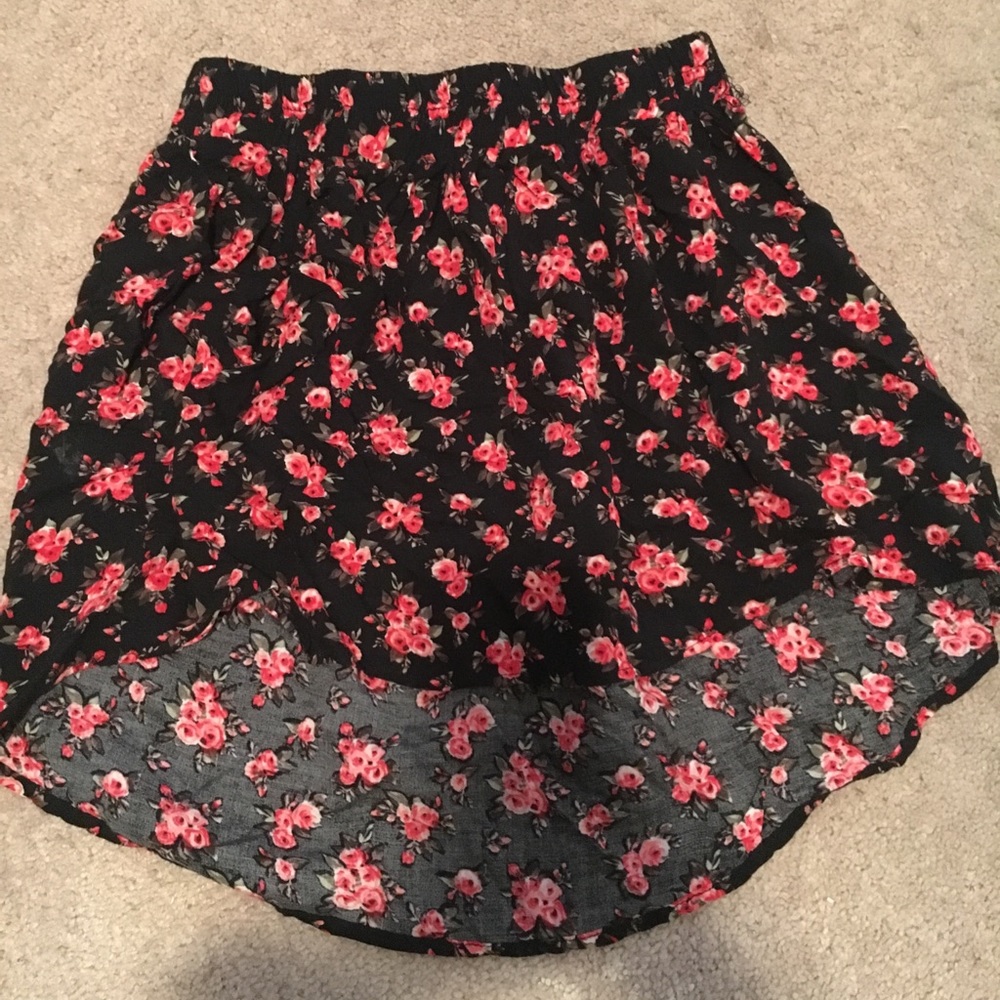 High-Lo mini skirt